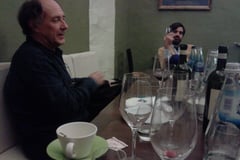 The Mdina Biennale Team dines with participating French Artist Denis Pondruel 2