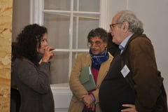 Three Artists Amongst the Gods exhibition opening
