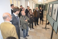 Three Artists Amongst the Gods exhibition opening 2