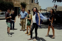The Mdina Biennale Action Group with Paul Gordon and Marie Claire Pearman from CARAVAN